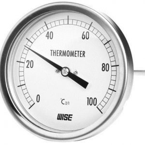 Đồng hồ đo nhiệt độ vỏ thép mạ Crom