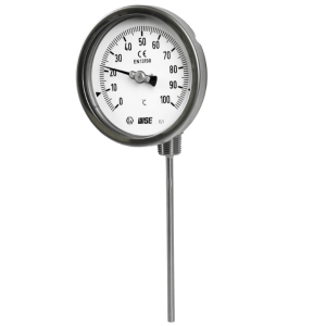 Đồng hồ đo nhiệt độ inox chân sau xoay 90 độ