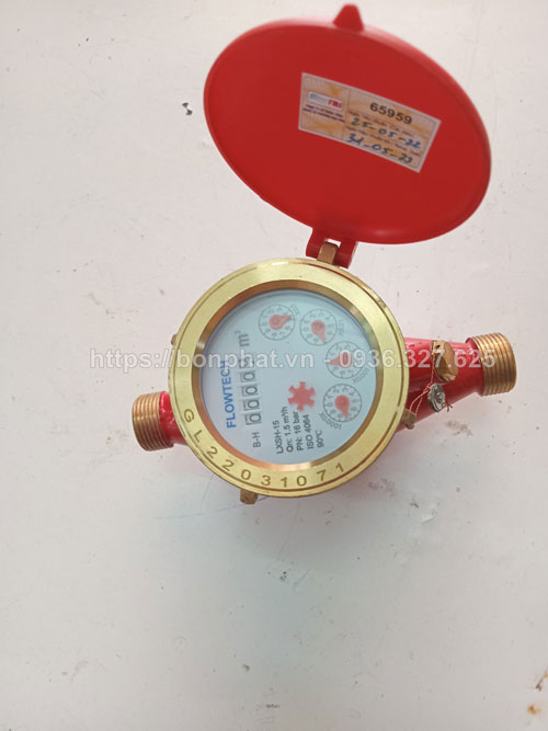Đồng hồ nước nóng DN15 Flowtech