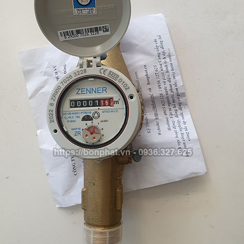 Đồng hồ nước Zenner DN25 MTK D-M-CC chính hãng