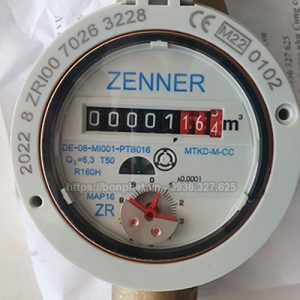 Mặt đồng hồ nước Zenner DN25 MTK D-M-CC